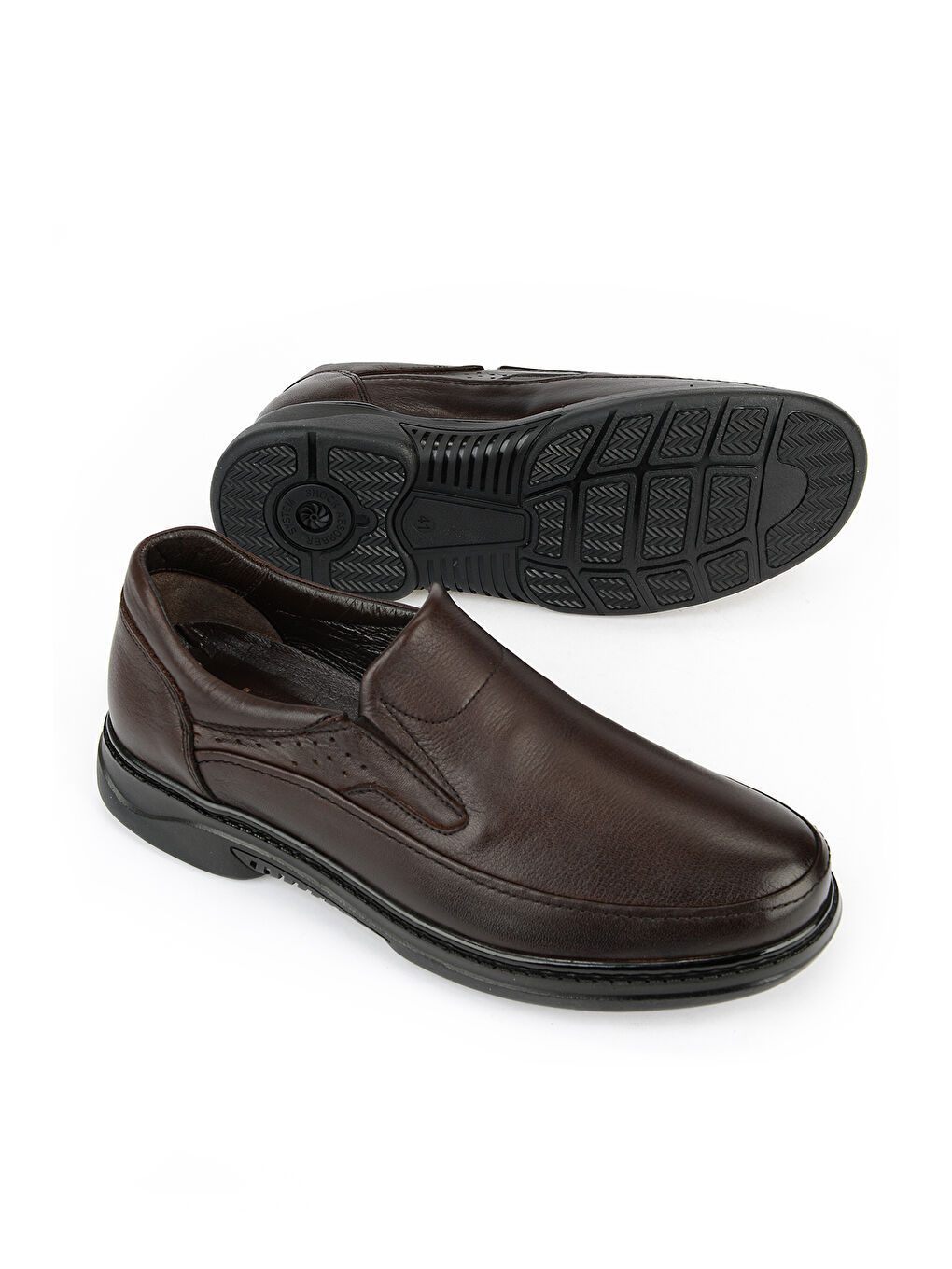 Kahverengi Erkek Hakiki Deri Konfor Ayakkabı 161123Z4641 Kahve-3