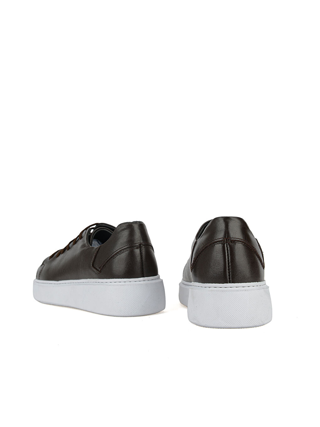 Kahverengi Erkek Hakiki Deri Sneaker 161423Z514 Kahve-2