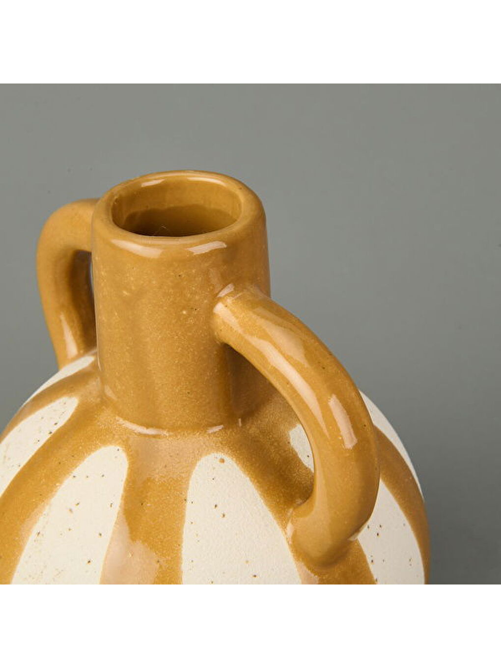 Pottery Vazo - Kahverengi - 20 cm-3