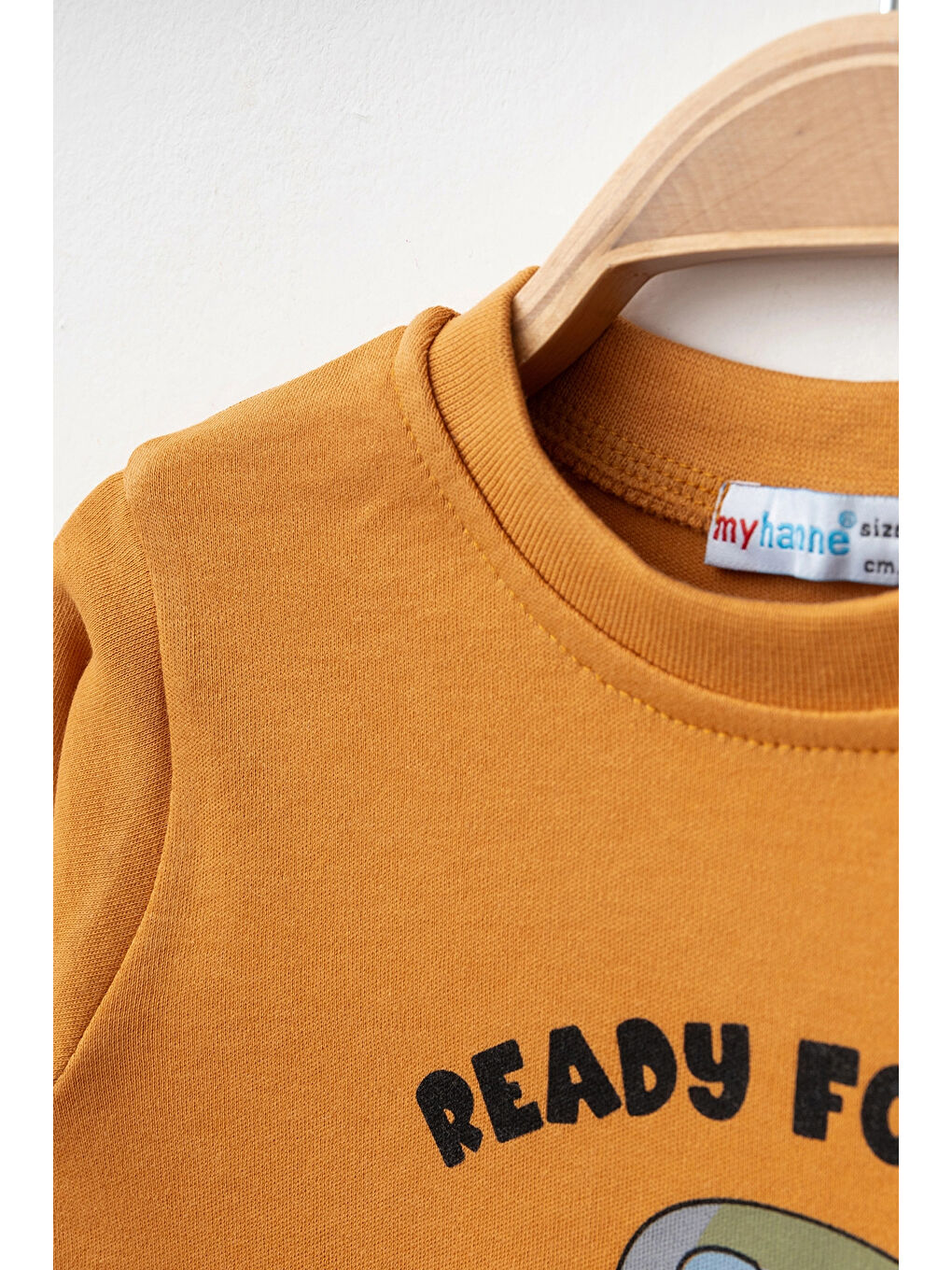 Turuncu Ready Araba Baskılı Erkek Bebek Pijama Takımı 74172-2