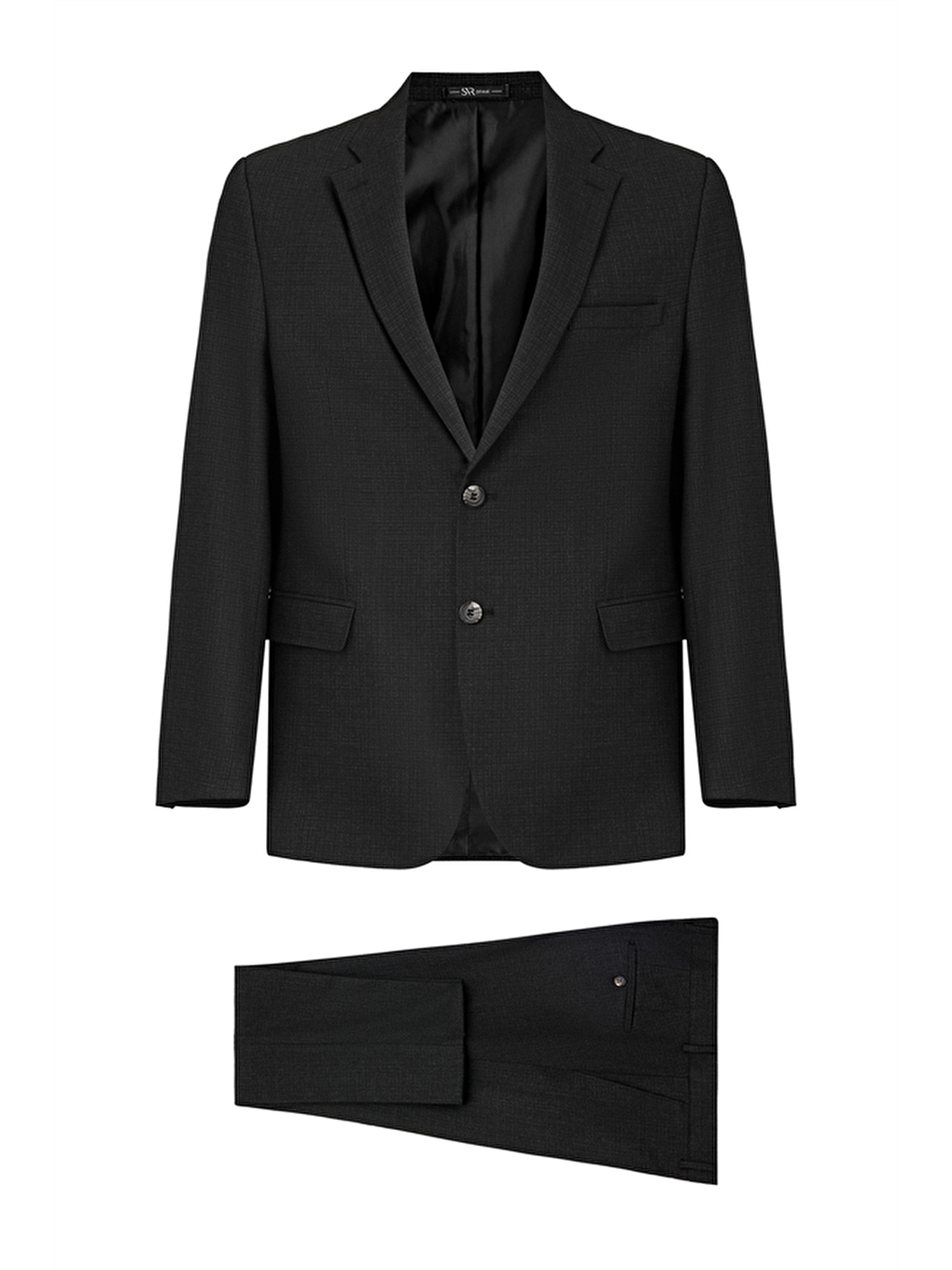 Siyah Regular Sivri Yaka 4 Drop Takım Elbise