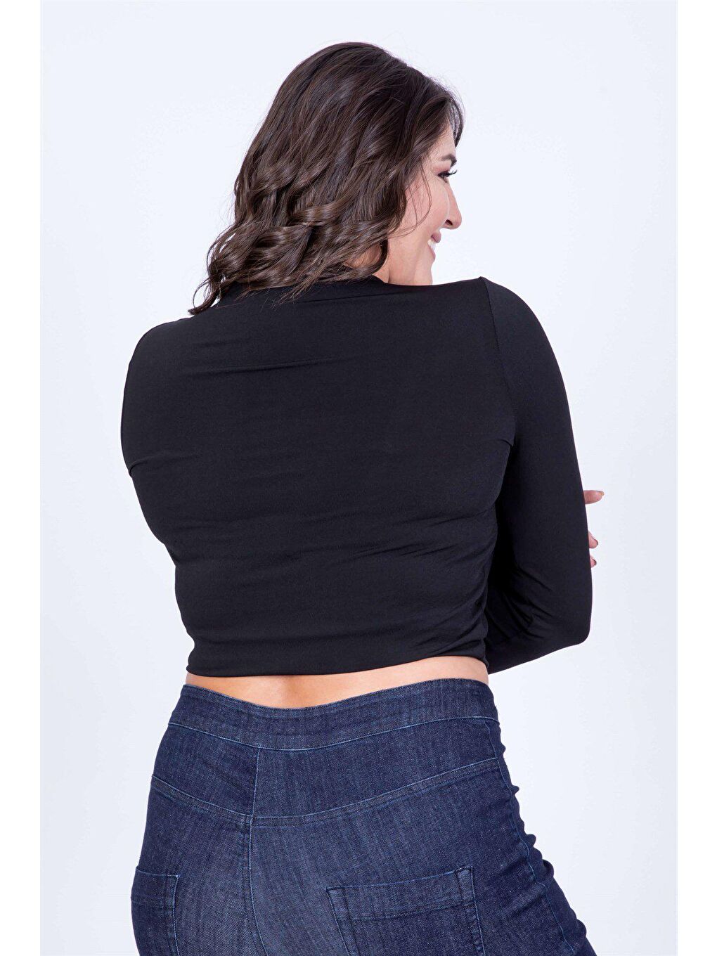 Mylinemoda Siyah Crop Üst - 2