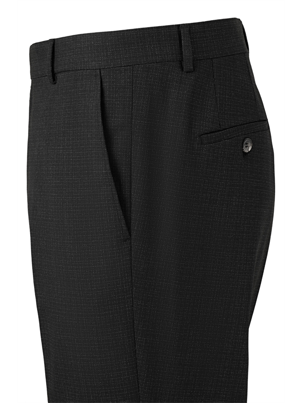 Siyah Regular Sivri Yaka 4 Drop Takım Elbise-8