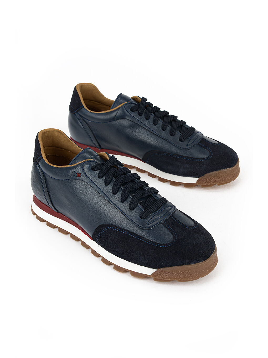 Erkek Hakiki Deri Sneaker 1611026Z1020 Lacivert-1