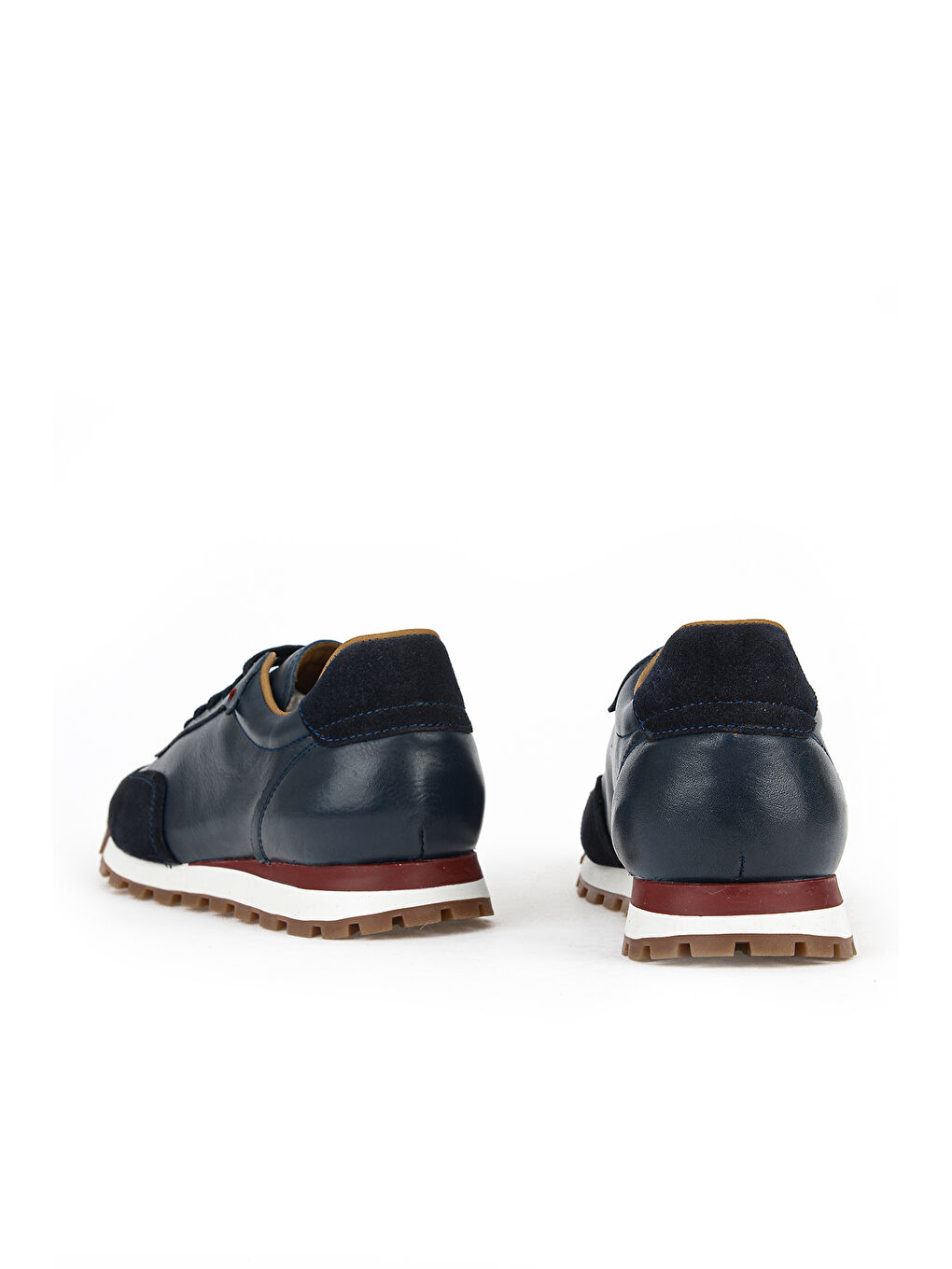 Erkek Hakiki Deri Sneaker 1611026Z1020 Lacivert-2