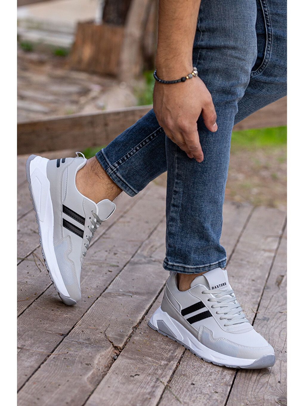 Daxtors Mavi Gordon Günlük Ortopedik Erkek Sneaker Spor Ayakkabı