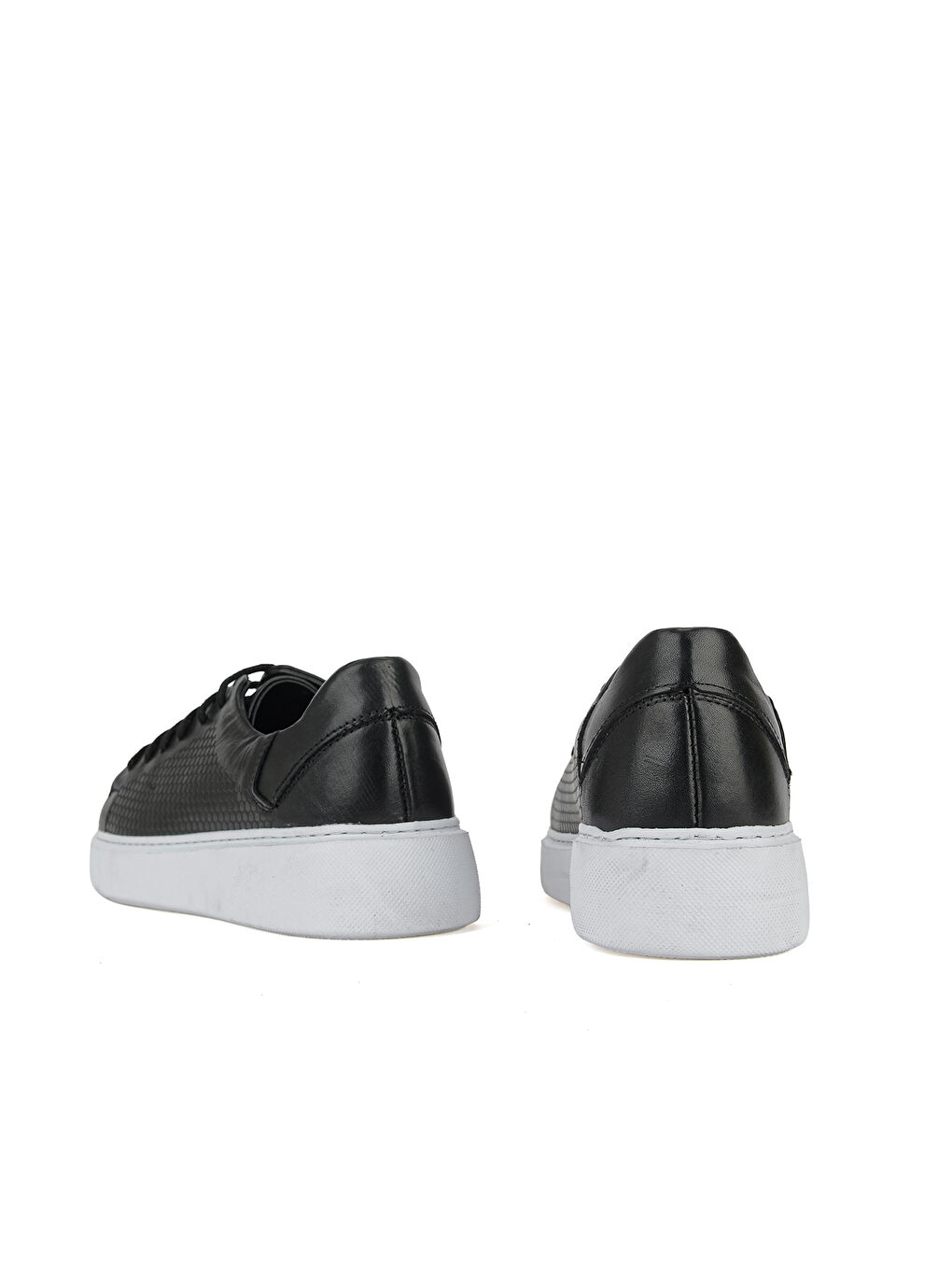 Erkek Hakiki Deri Sneaker 161423Z515 Siyah-2