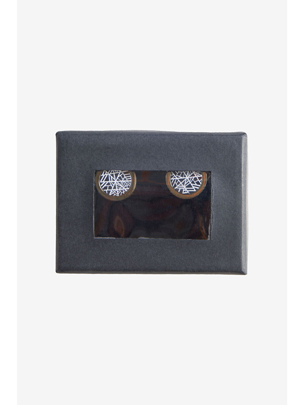 Erkek Sarı-Siyah Metal Kol Düğmesi-2