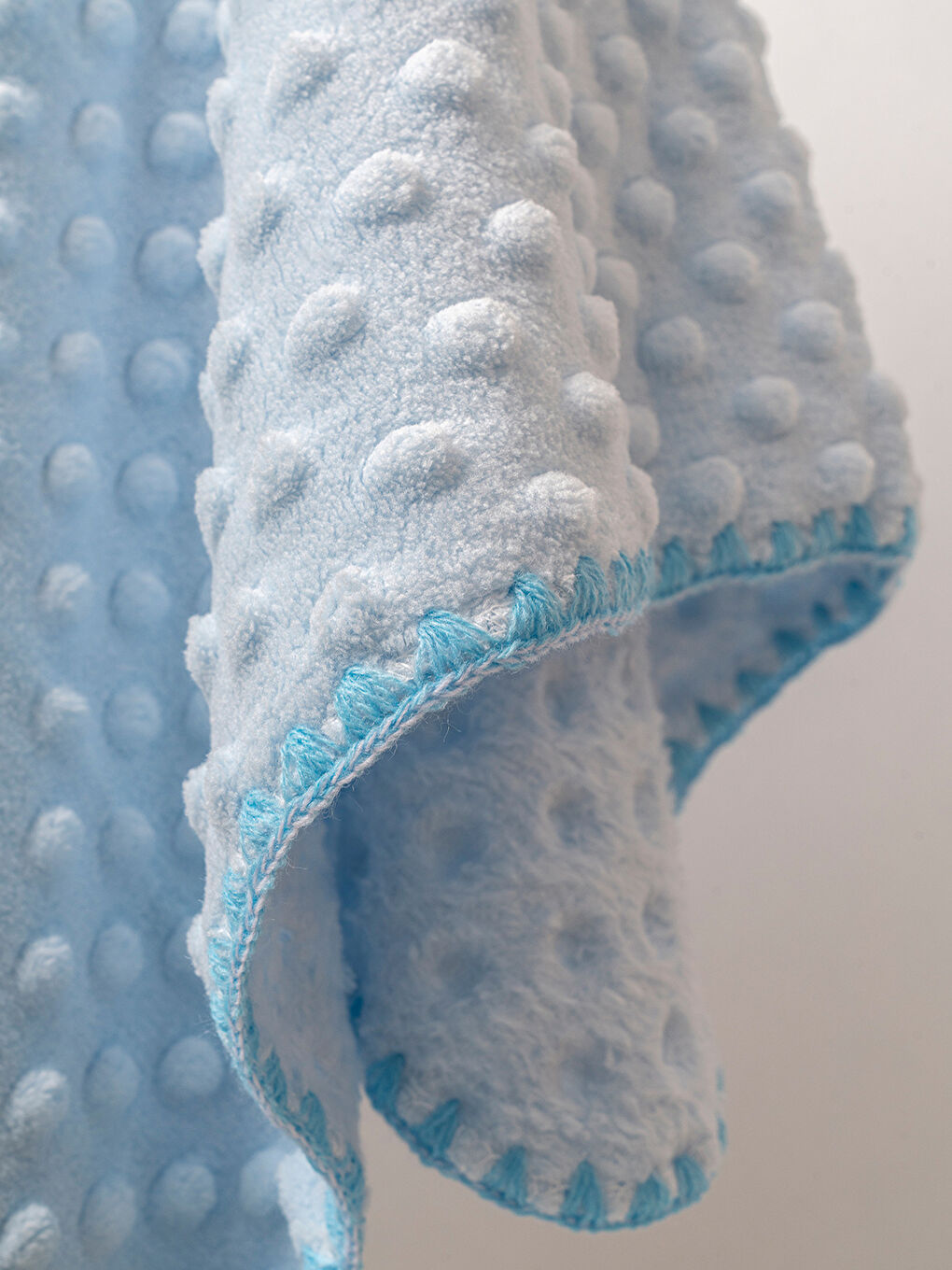 Nohut Dolgulu %100 Welsoft Bebek Battaniyesi Mavi-1