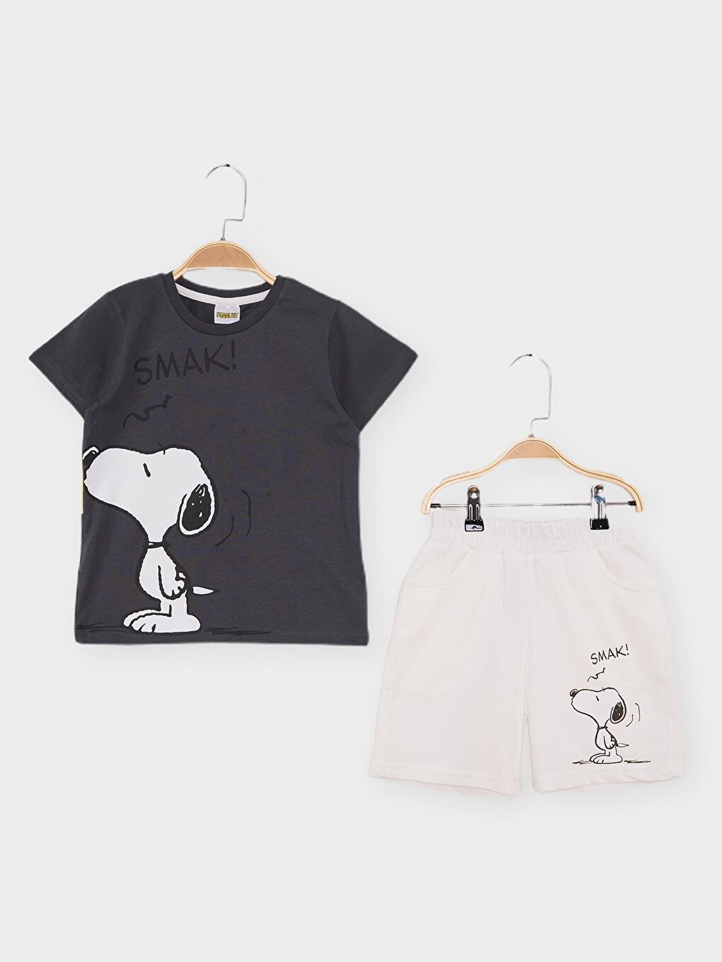 Supermino Füme Snoopy Lisanslı Erkek Çocuk 2'li Takım 21950