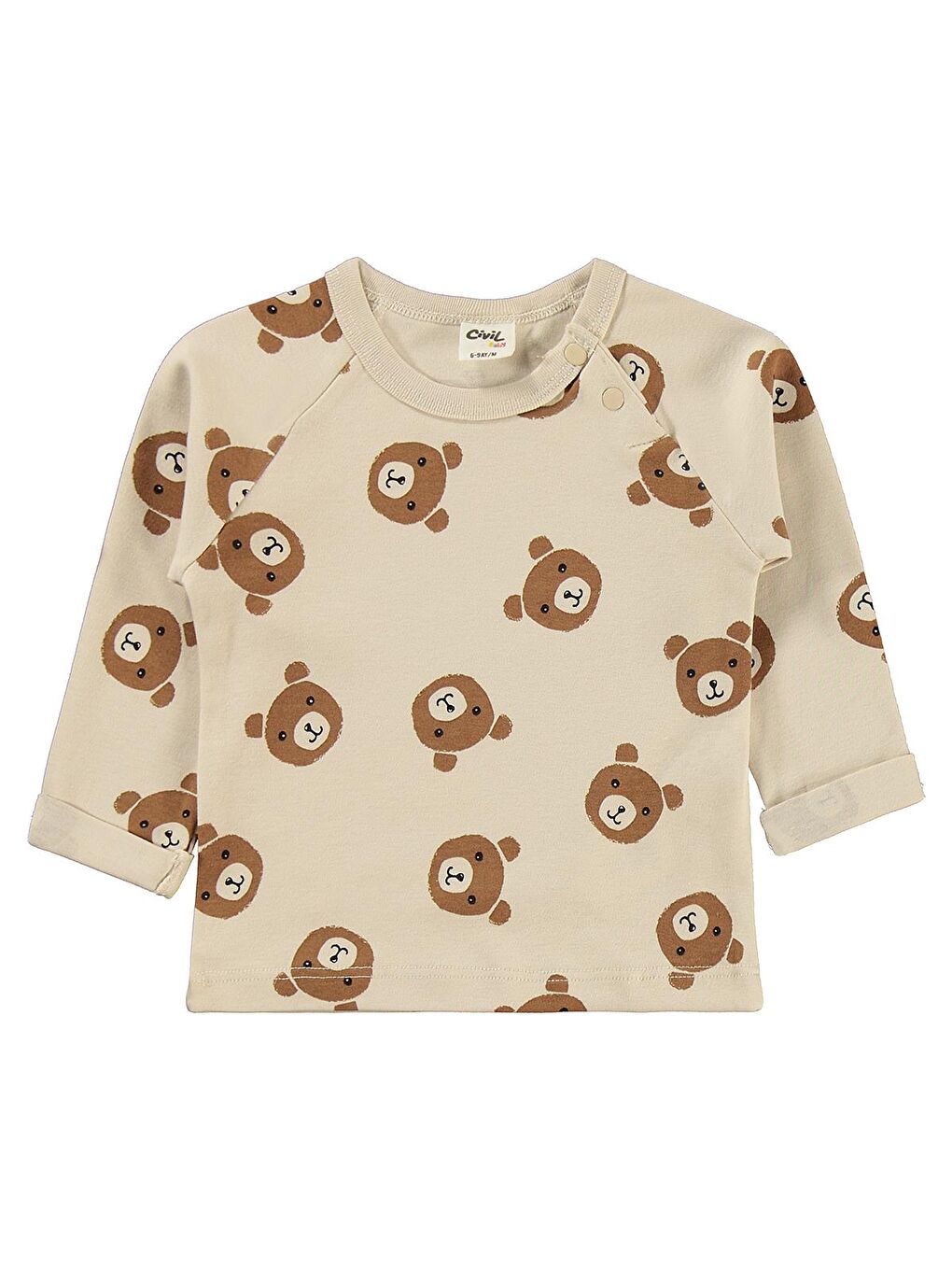 Baby Ayıcık Empirme Şapkalı 6-18 Ay Takım - Bej 6-9 Ay-2