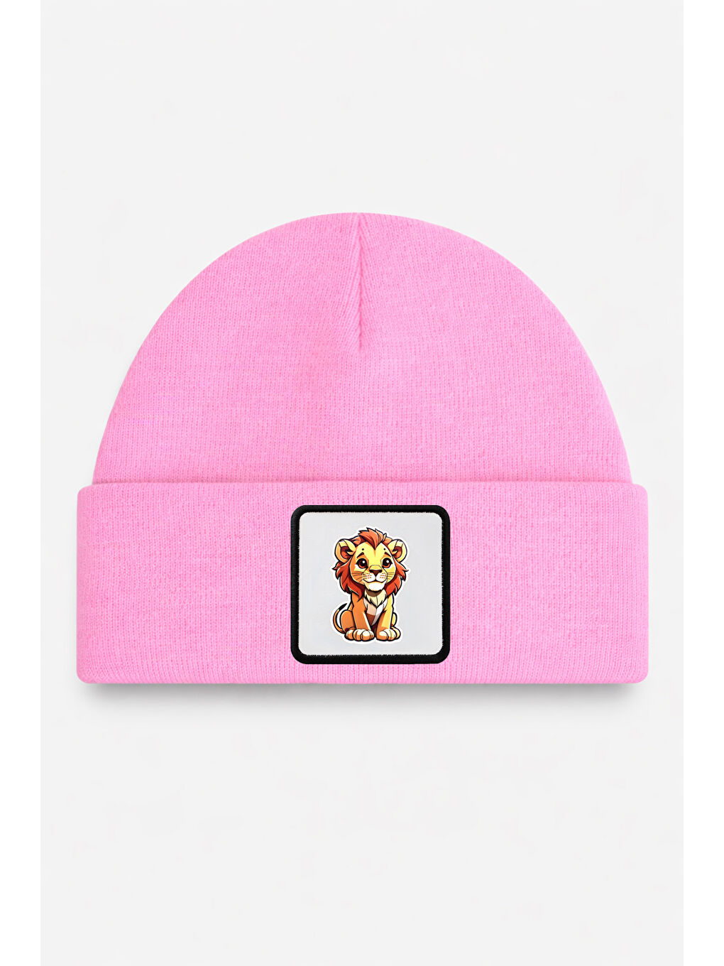 Aslan Logolu Pembe Çocuk Bere