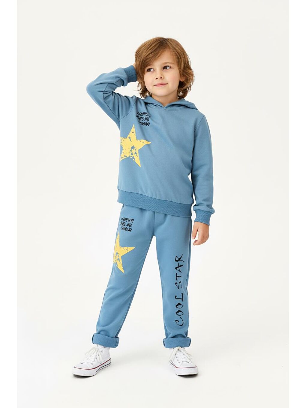 Antrasit Cool Star Baskılı 2 Li Takım-2