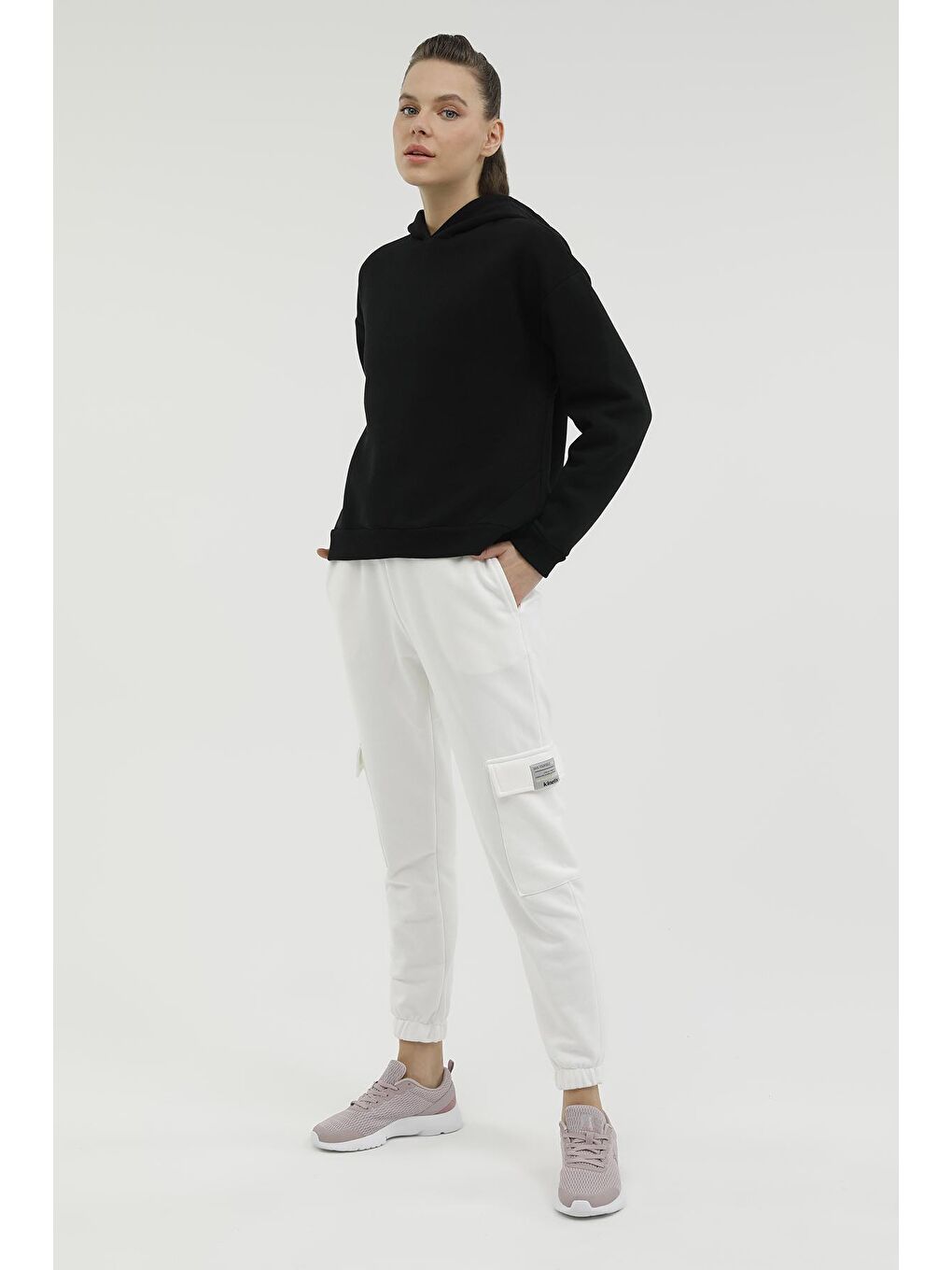 Kinetix Siyah W-SDK240 RACHEL BACK PRIN Siyah Kadın Sweatshirt - 2