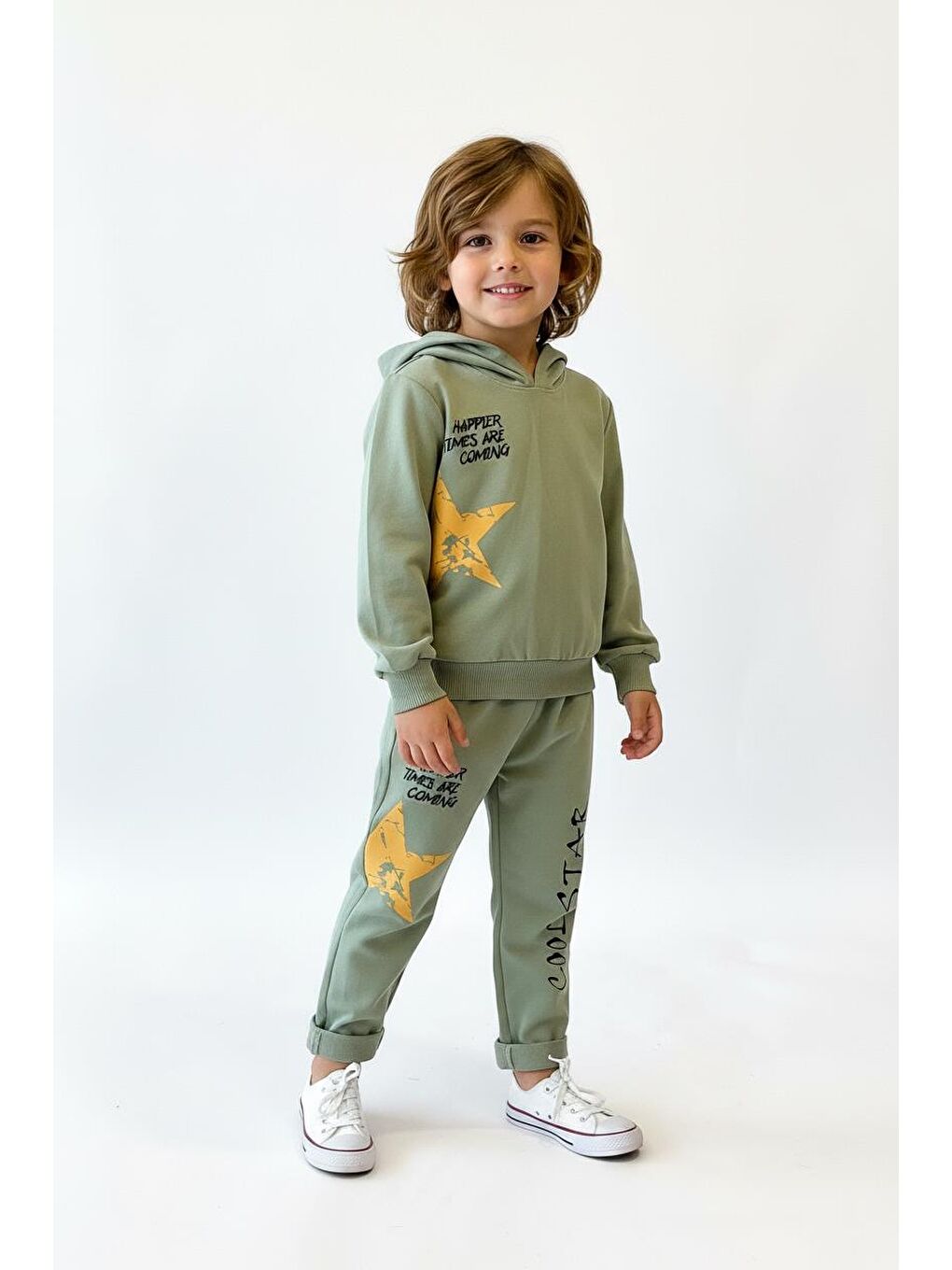 Haki Cool Star Baskılı 2 Li Takım-3