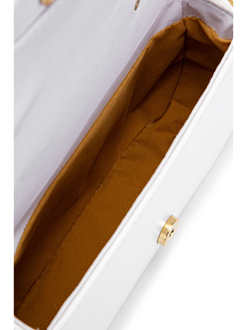 Kapaklı Baget Adel Çapraz Kadın Çanta Beyaz-4