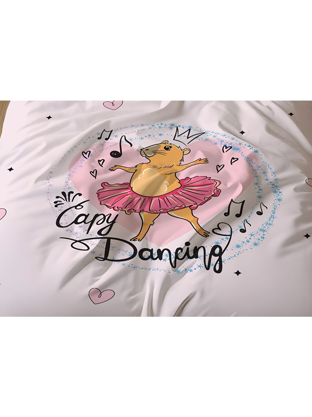 Karışık Çift Taraflı Desenli Tek Kişilik Nevresim Takımı-2