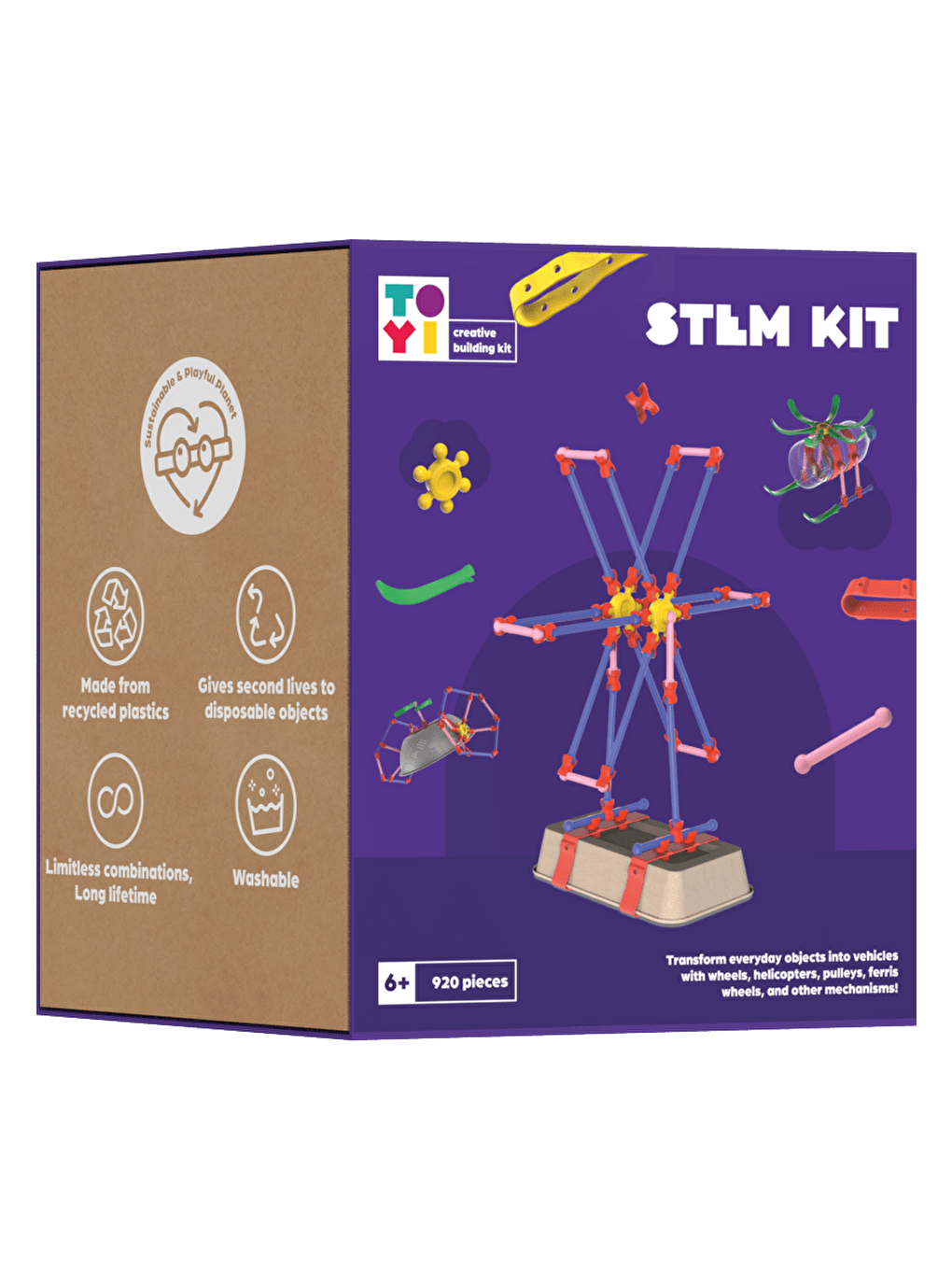 STEM Eğitim Kiti - 920 Parça Çevreci ve Yaratıcı Yapı Oyuncakları