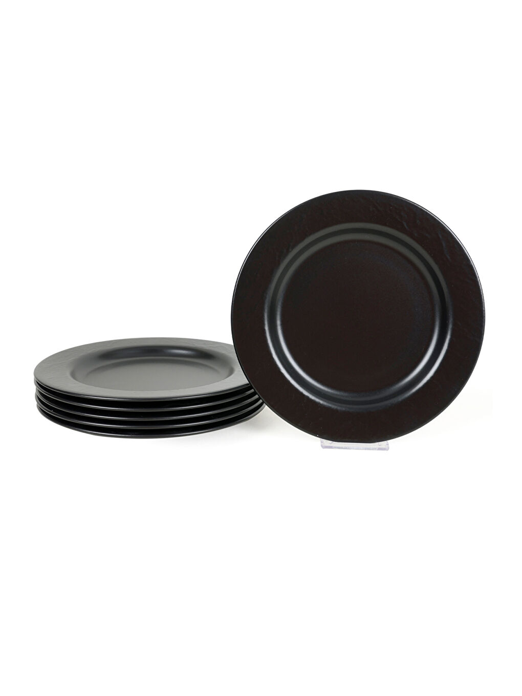 Mat Siyah İyonya Servis Tabağı 26 Cm 6 Adet-3