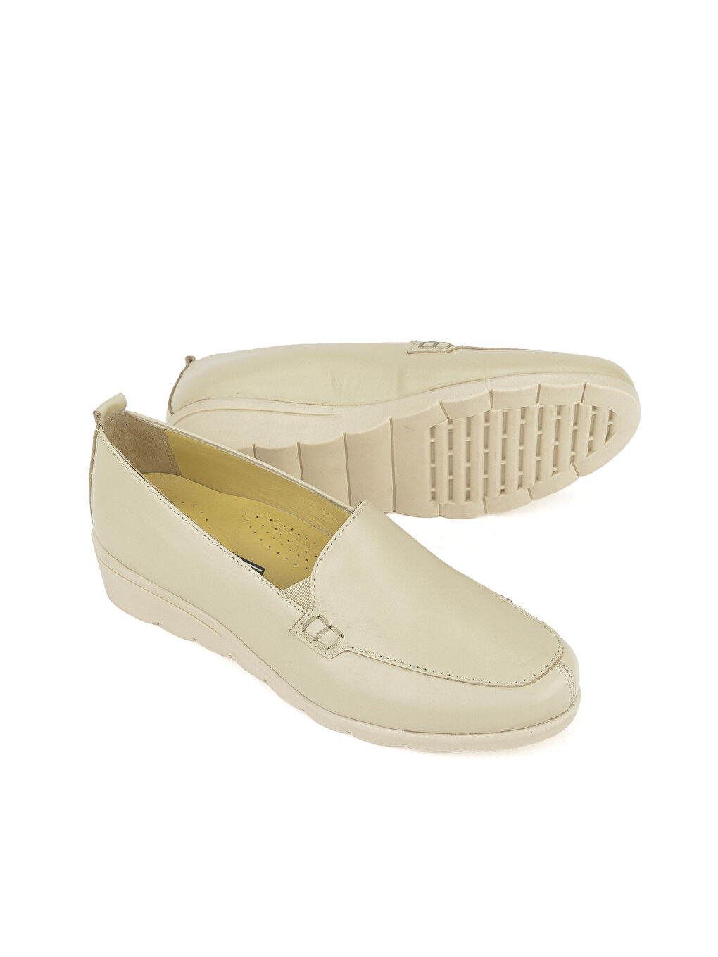 Kadın Hakiki Deri Günlük Ayakkabı 1411022Z2021 Bej-1