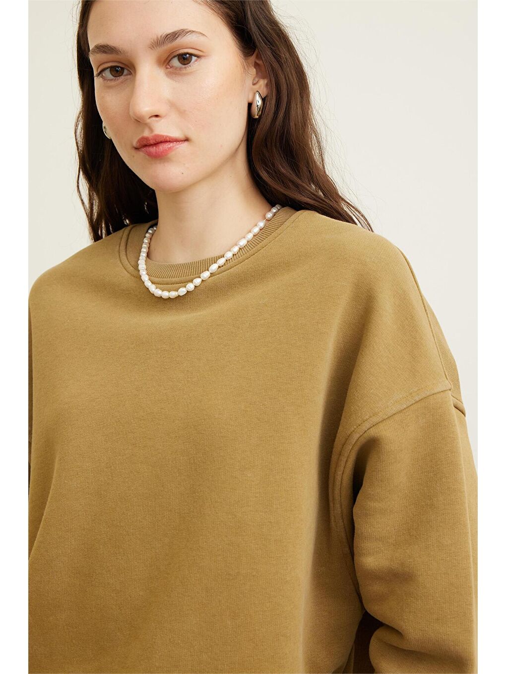 Sarı Premıum Sweatshırt Safran