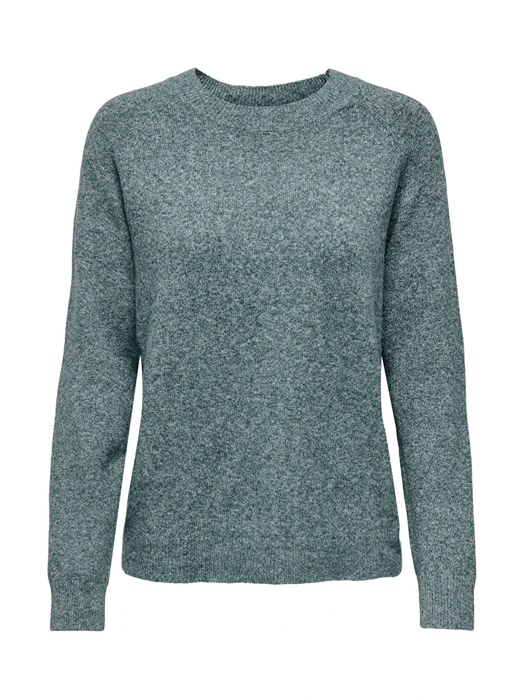 Yeşil Onlrica Regular Fit Bisiklet Yaka Kazak 15204279-2