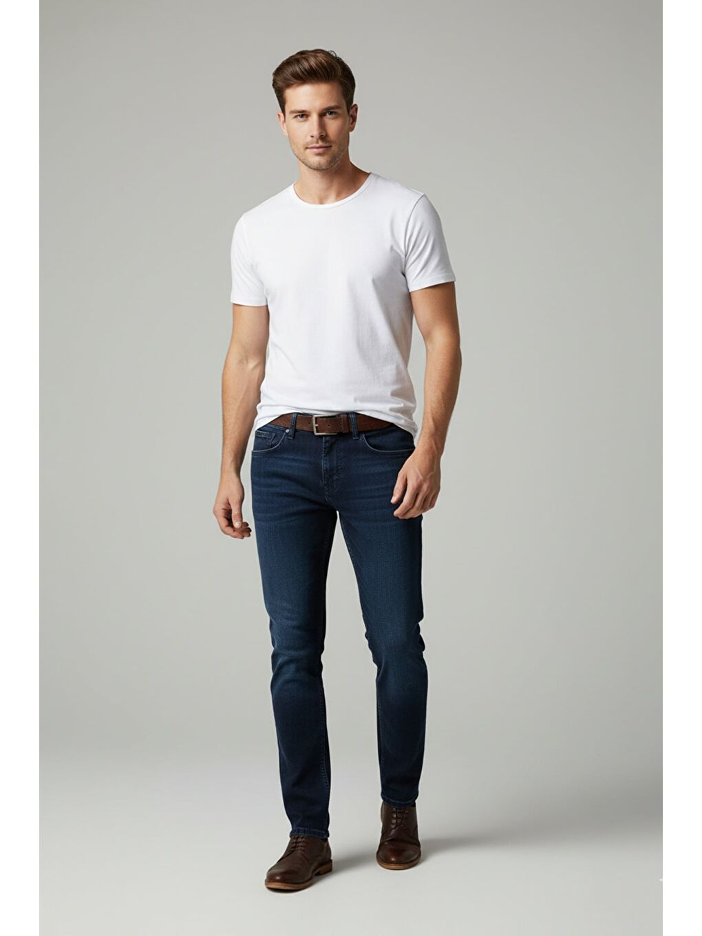 Lacivert Regular Fit Normal Bel Jean