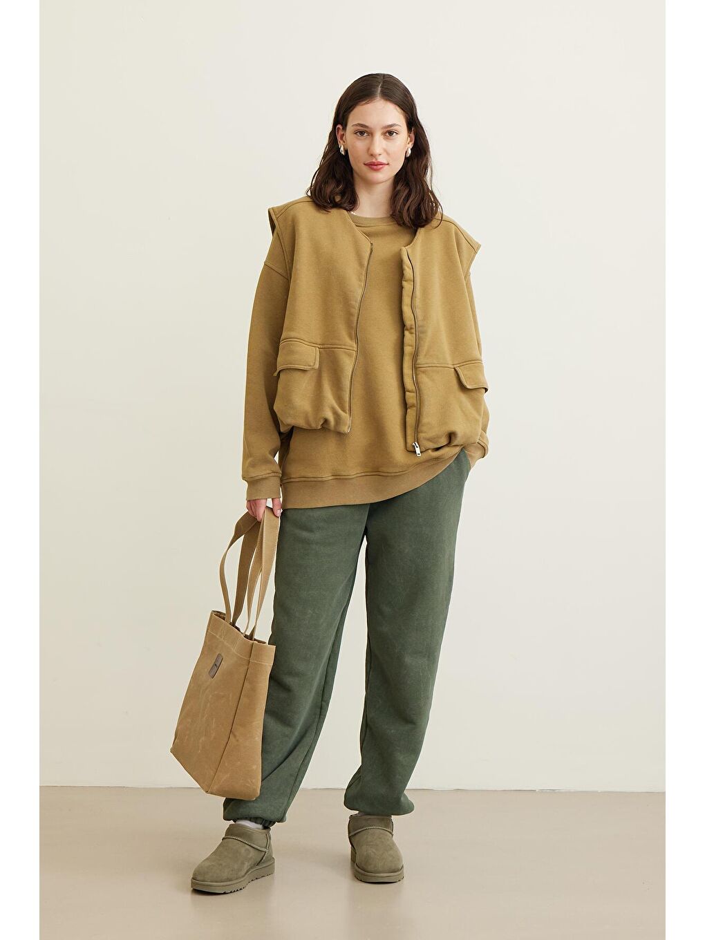 Sarı Premıum Sweatshırt Safran-1