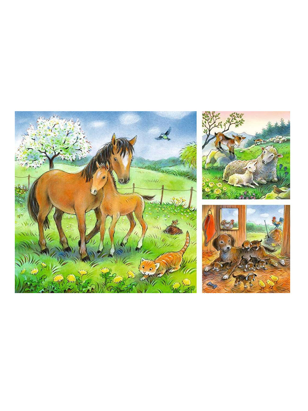 Çocuk Puzzle 3x49 Parça Kucaklaşma 80298-1