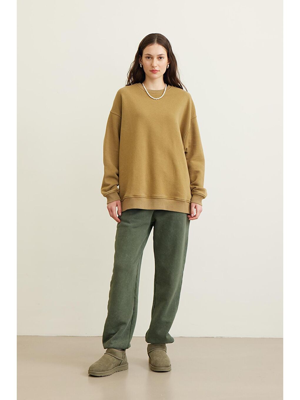 Sarı Premıum Sweatshırt Safran-2