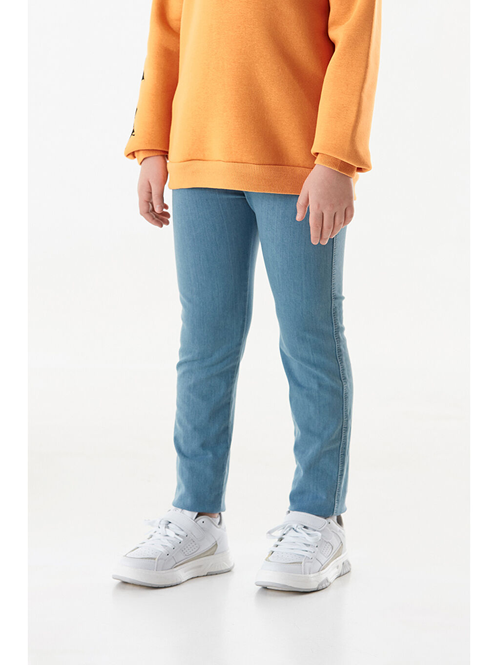 Mavi Beli Lastikli Erkek Çocuk Pantolon-1