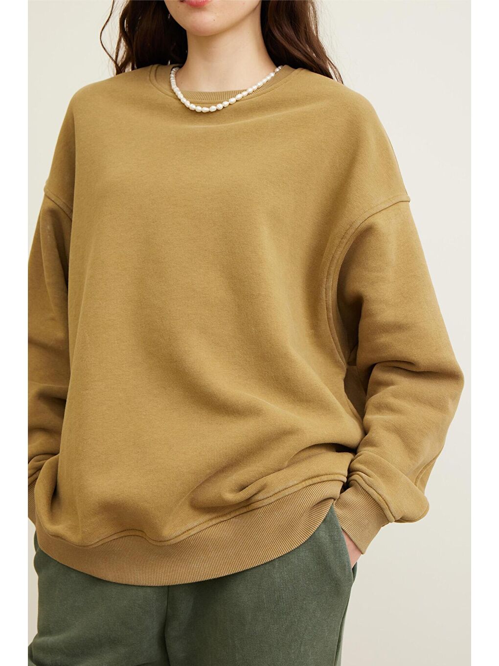 Sarı Premıum Sweatshırt Safran-3