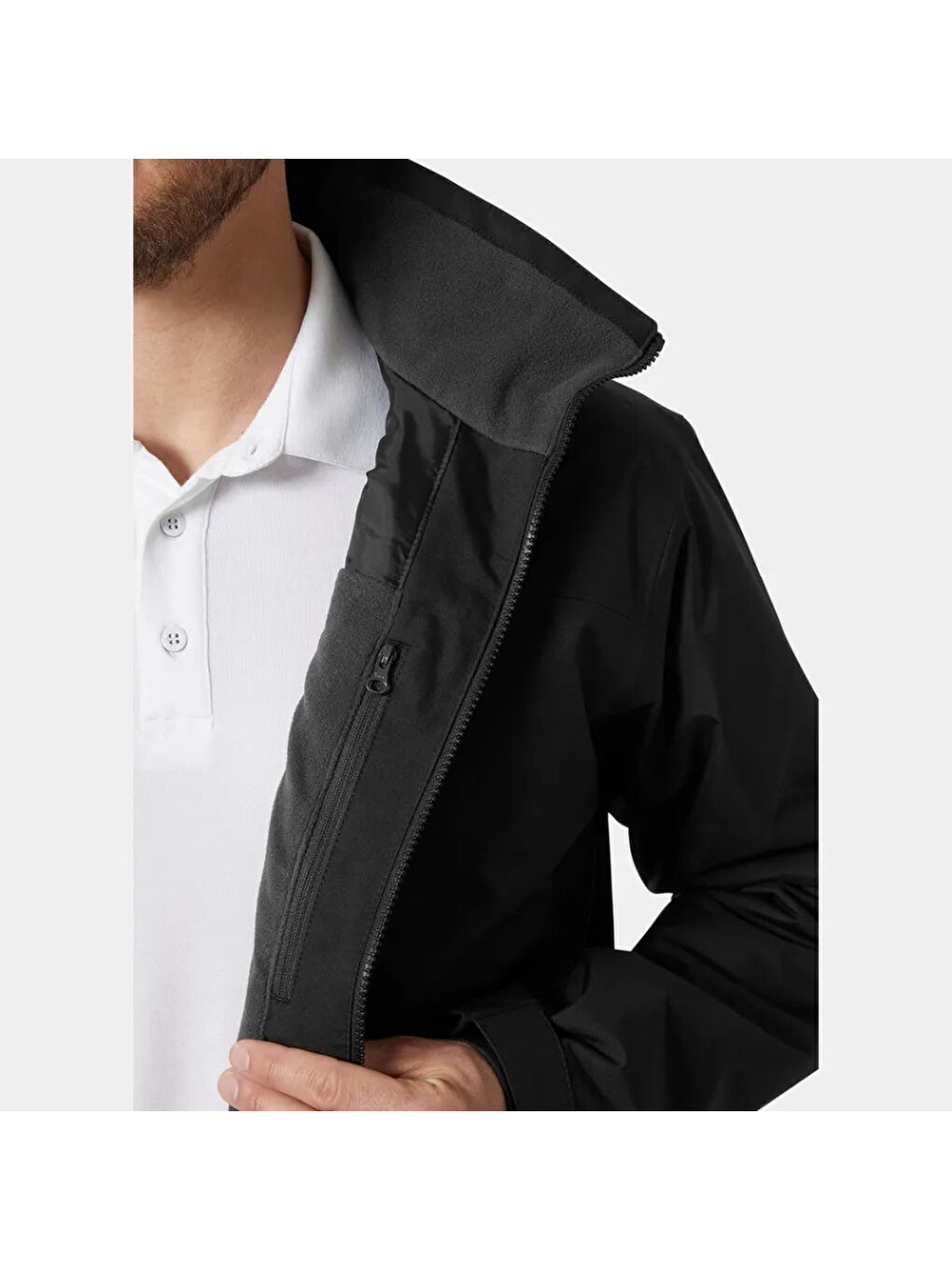 Helly Hansen Siyah Crew Midlayer Jacket 2.0 Erkek Mont HHA.34444.HHA.990 - 3