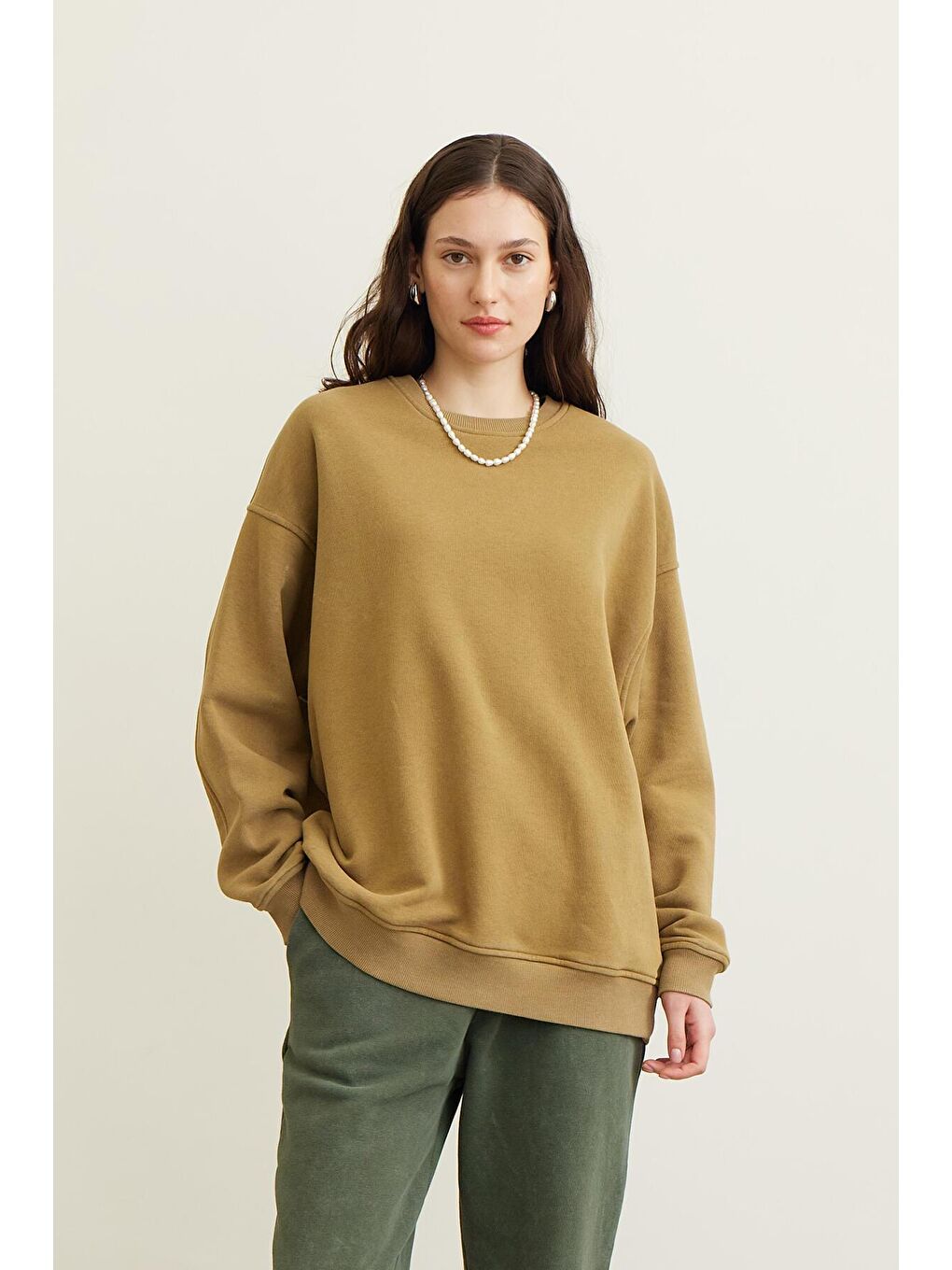 Sarı Premıum Sweatshırt Safran-4