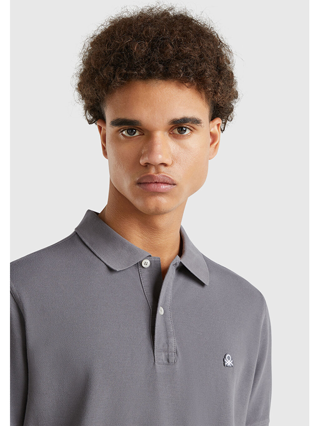 Erkek Antrasit Regular Fit Kısa Kollu Polo Tişört-2