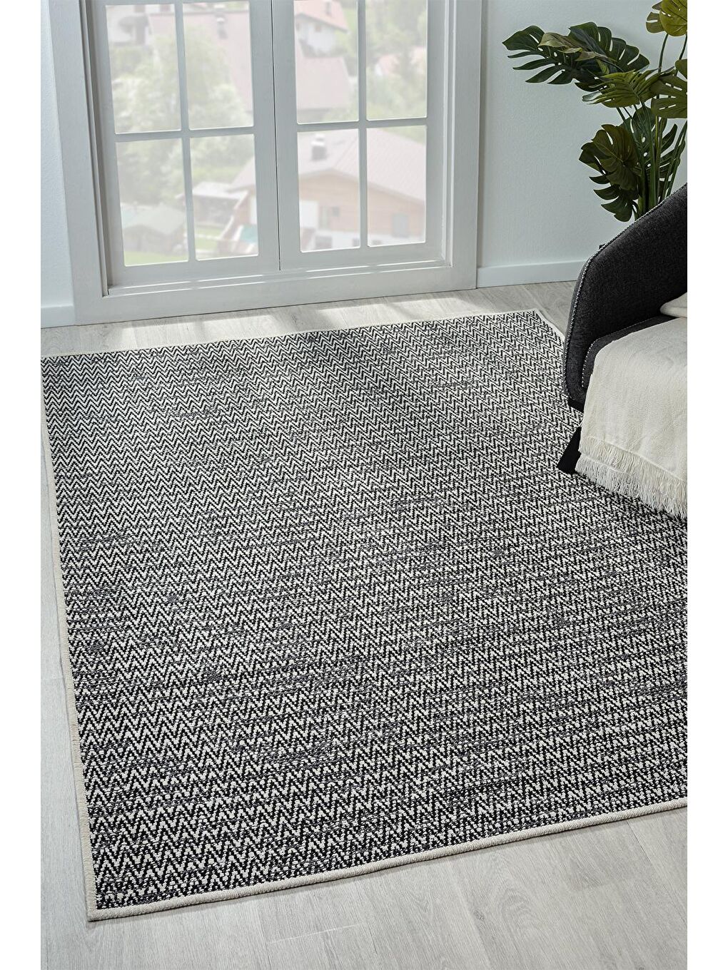 Beyaz Terapia 3601 Kadife Dokuma Kilim-80x300