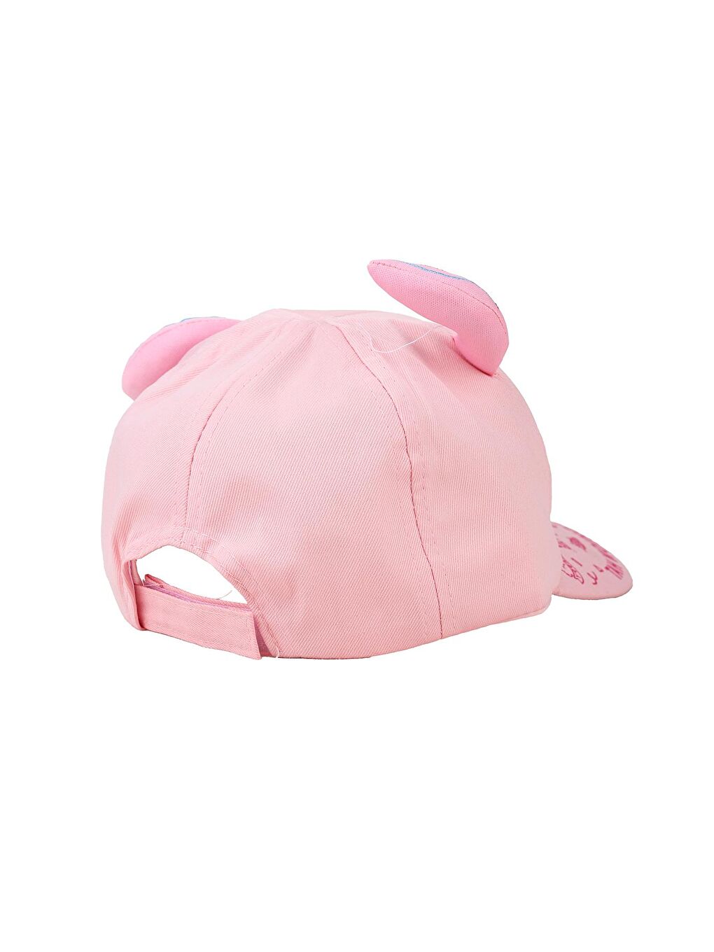 Pembe Cartoon Baskılı Kız Çocuk Kep Şapka-1