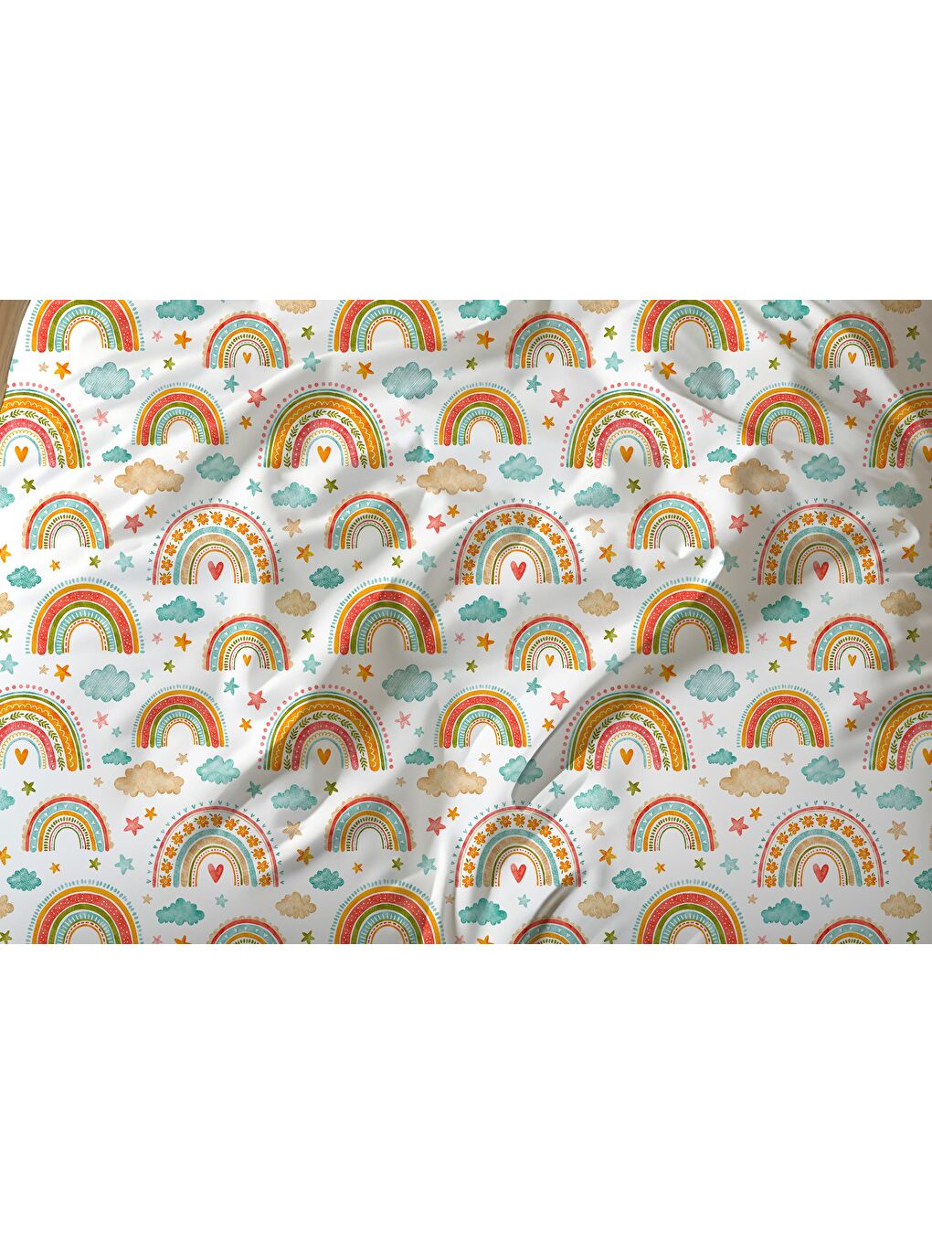 Karışık Çift Taraflı Desenli - Baskılı Tek Kişilik Nevresim Takımı-2