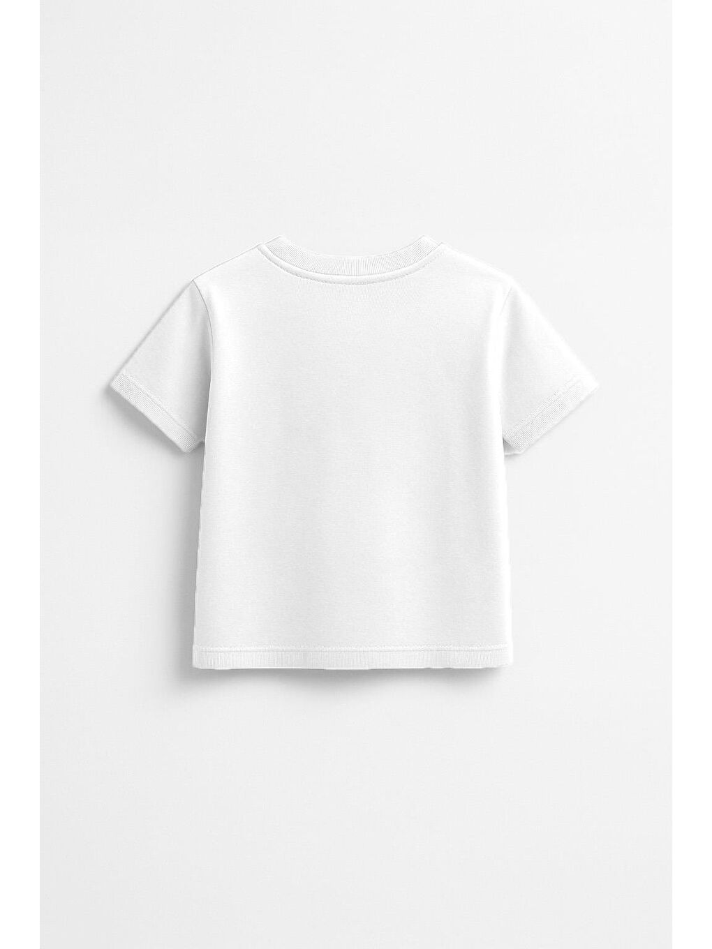 Unisex Çocuk %100 Pamuklu Basic Tişört - Beyaz  (3-4 Yaş 8-9 Yaş)-2