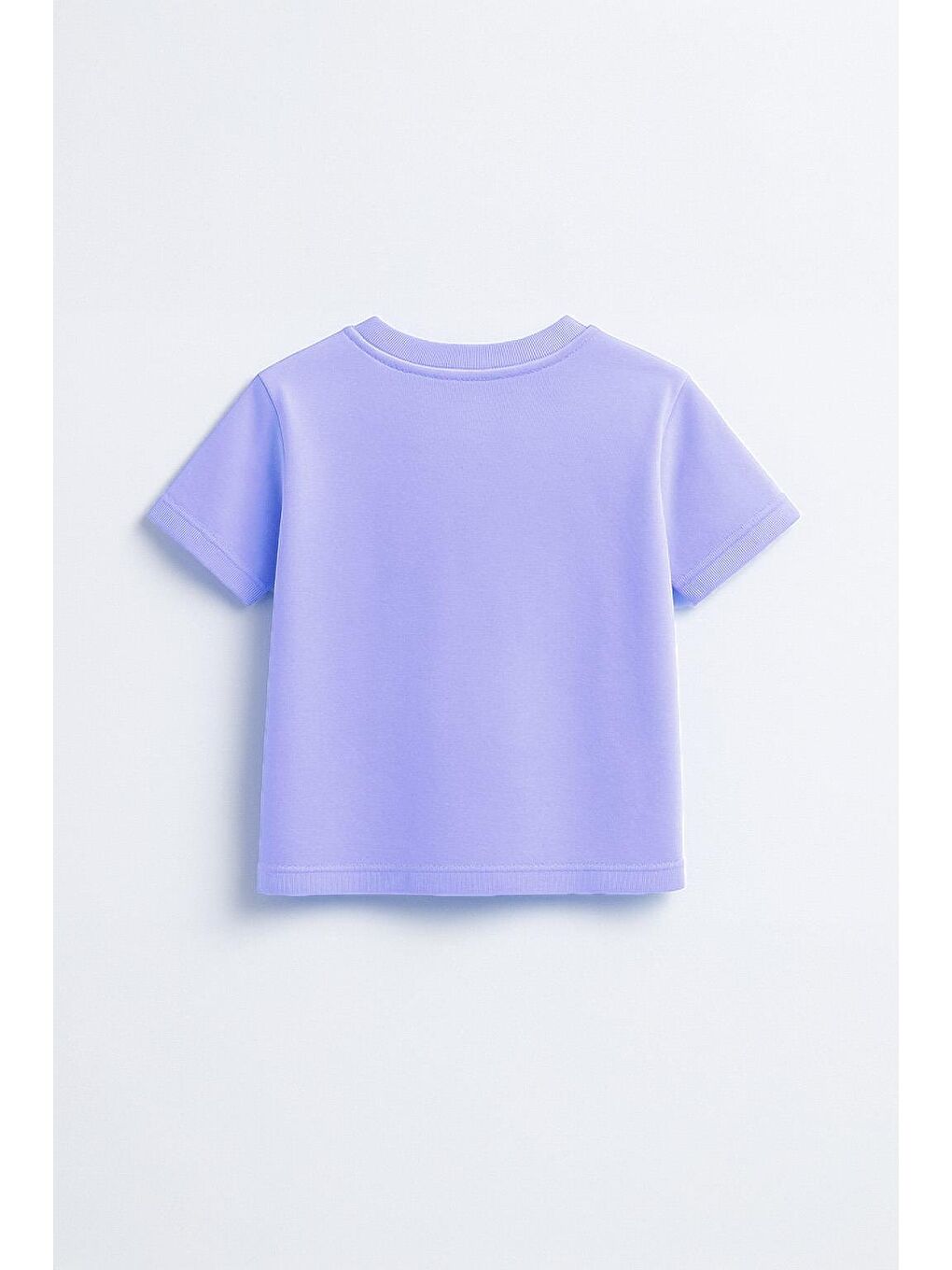 Kız Çocuk %100 Pamuklu Basic Tişört - Lila  (3-4 Yaş 8-9 Yaş)-1