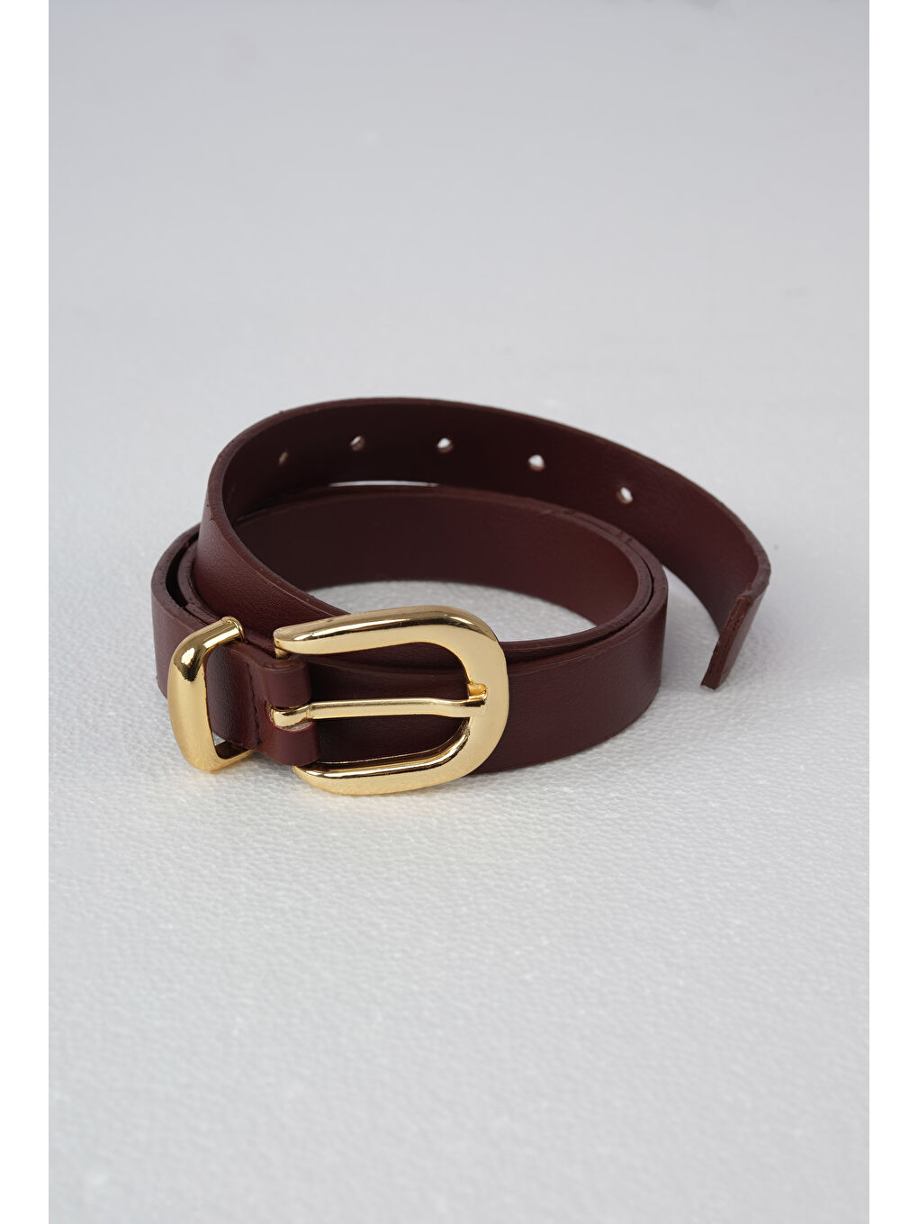 Gold Tokalı Kemer Bordo