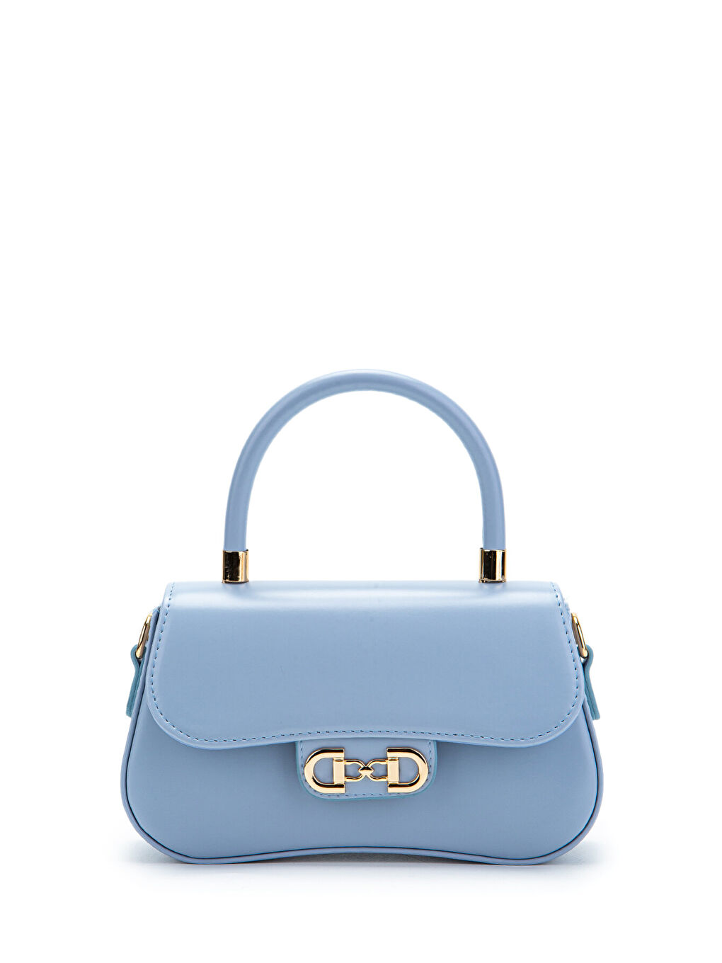 Kapaklı Baget Adel Çapraz Kadın Çanta Mavi