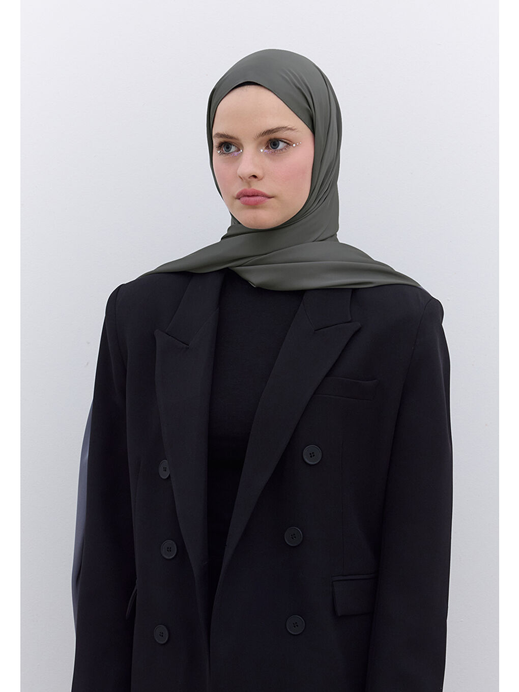 Gri İpeksi Elegance Şal Füme-3