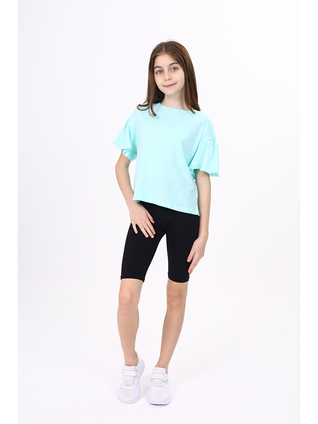 Turkuaz Kız Çocuk Tişört