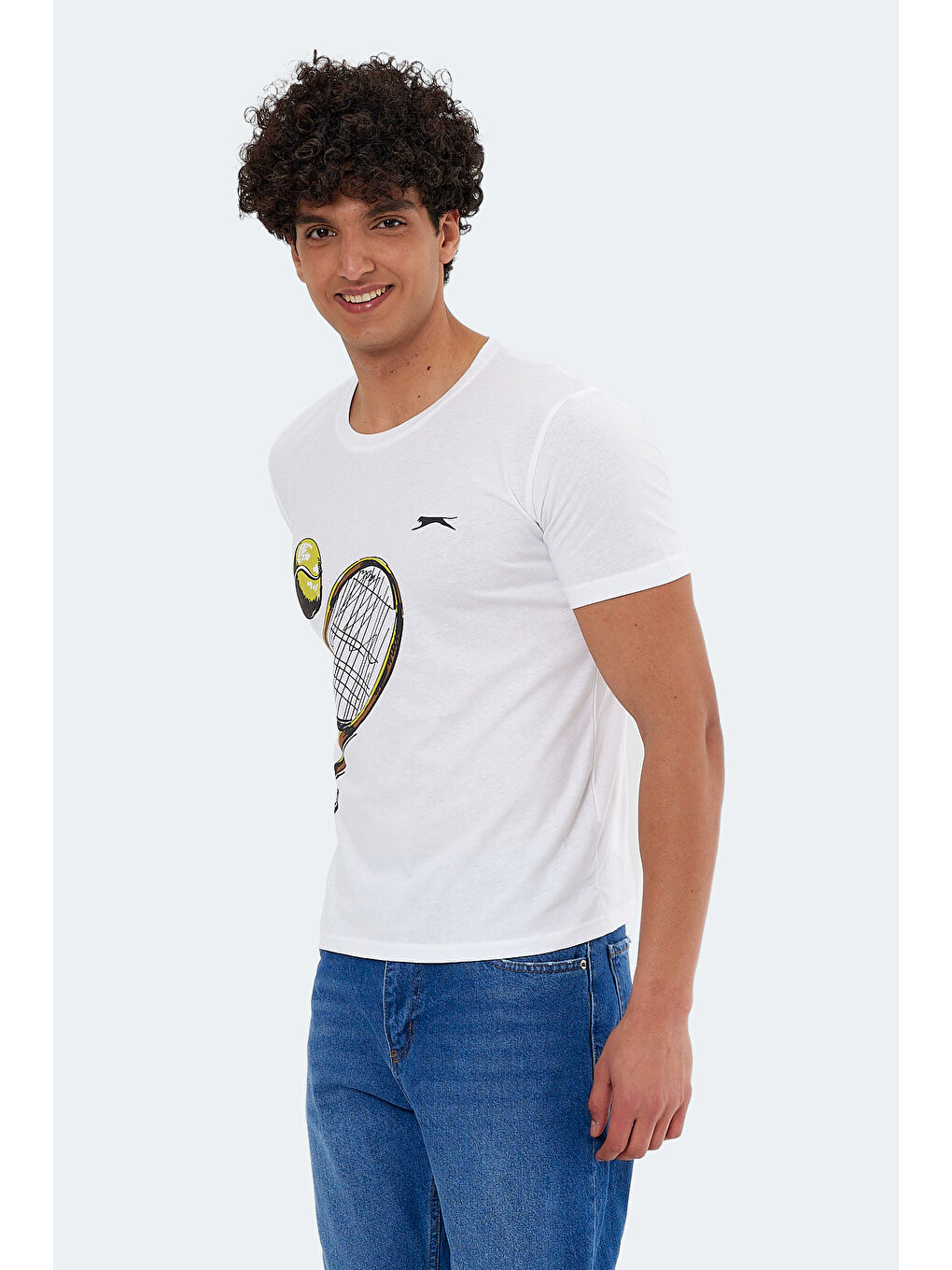 KATONS Erkek %100 Pamuk Tişört Beyaz-5