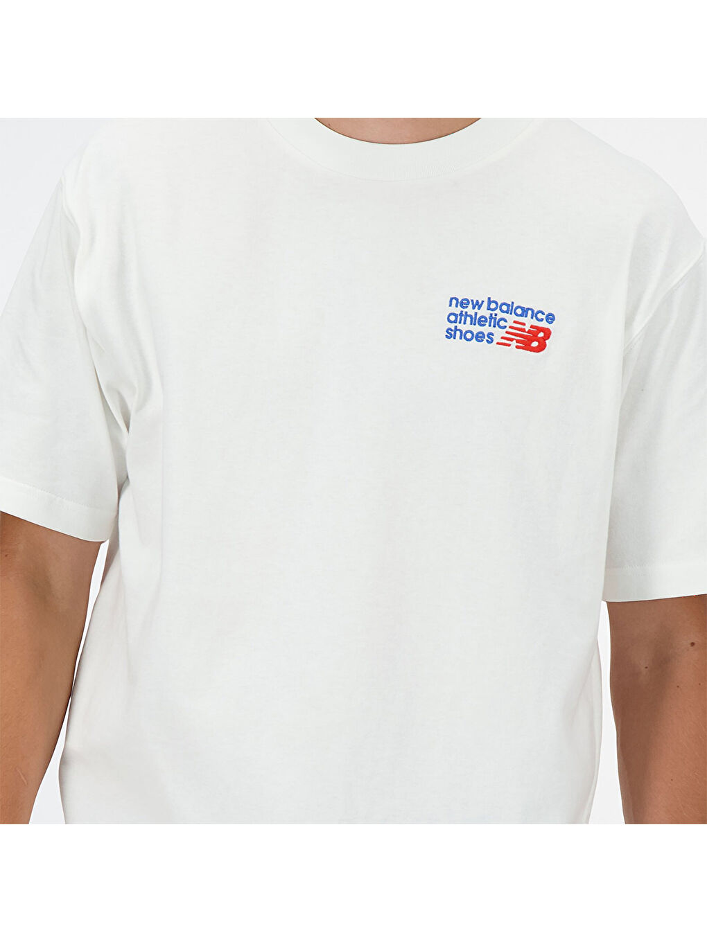 3434 Erkek Beyaz Yuvarlak Yaka Tişört-2