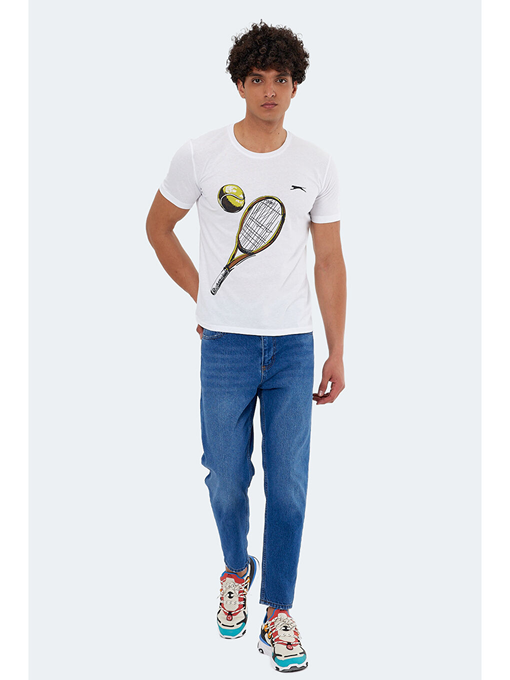 KATONS Erkek %100 Pamuk Tişört Beyaz-6