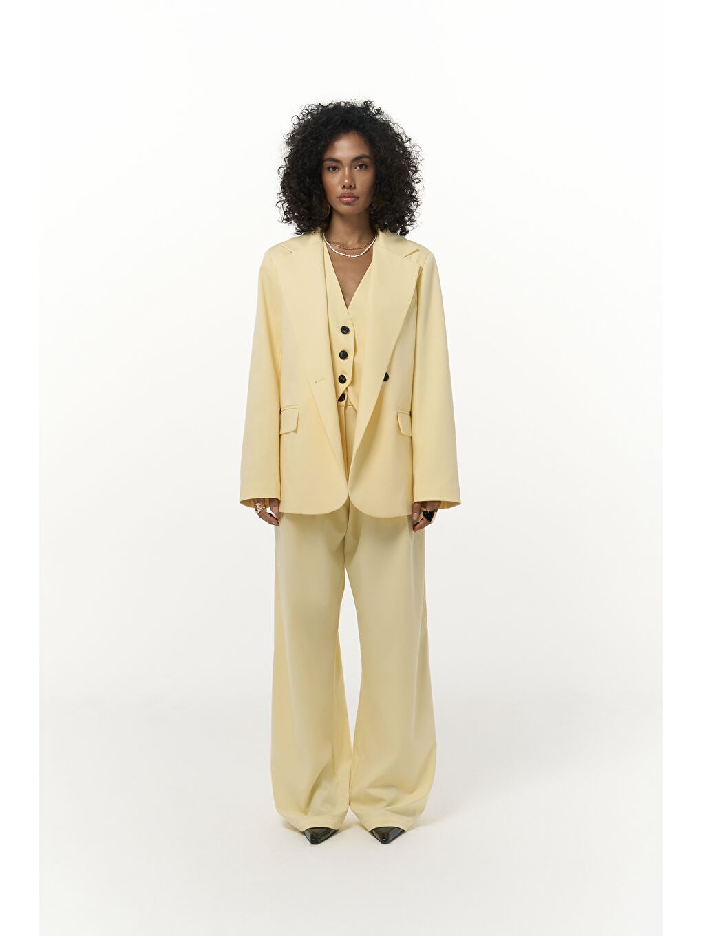 Kaylee Sarı Blazer-2