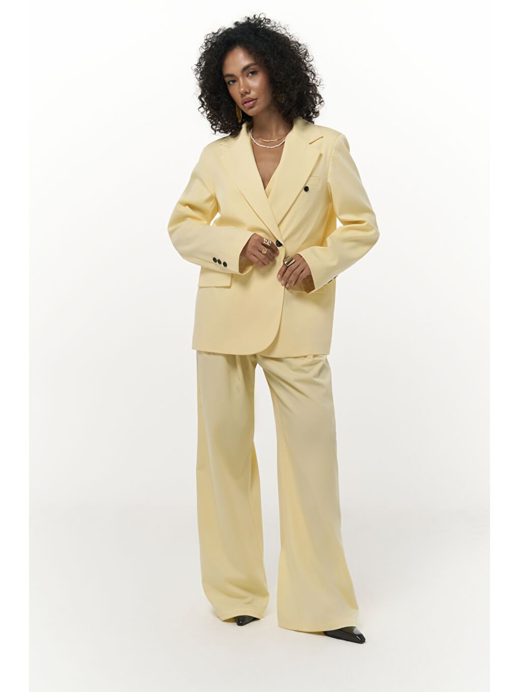 Kaylee Sarı Blazer-3