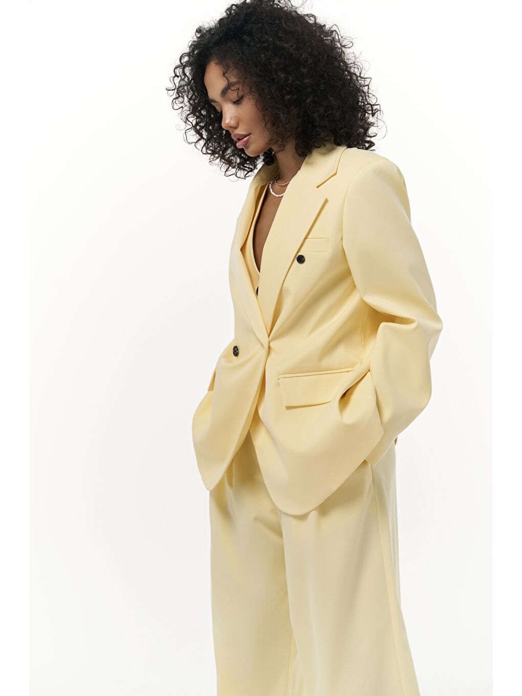 Kaylee Sarı Blazer-5